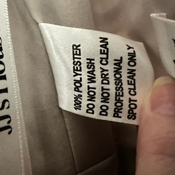 A-line Scoop Illusion Tea-Length Chiffon Lace Mother of the Bride Dress Size 2 - Picture 14 of 14